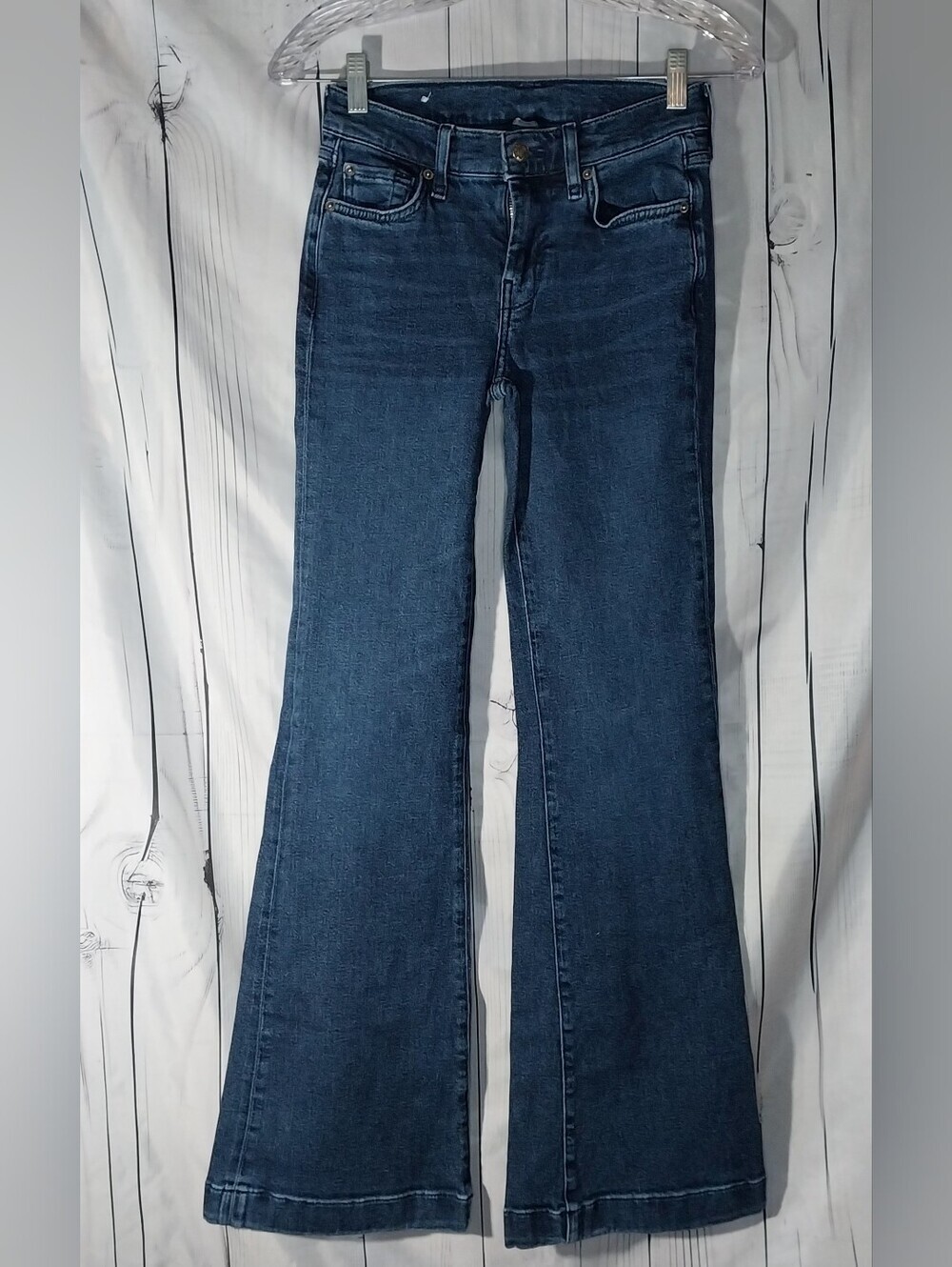 Splendid Flare Mid-Rise Trouser Y2K Boho Retro Dark Wash Jeans